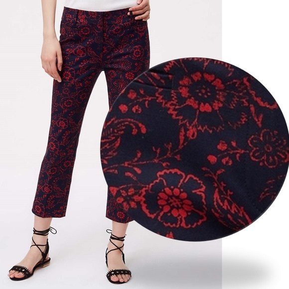 LOFT | Marisa Riviera pang blue and red floral - Picture 2 of 5